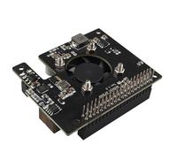 ZDE ZP580 PoE+ Hat for Raspberry Pi 5 Power Over Ethernet Hat Adapter Board Supports 802.3af/at Network Standard with Onboard Cooling Fan