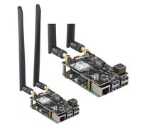 ZDE ZP585 PoE+ Hat PCIe to M.2 E Key WiFi7 6 6E 5 Hat Adapter Expansion Board Power Over Ethernet for Raspberry Pi 5 Support Google TPU WiFi 7 BE200 WIFI6E AX210 MT7922 WIFI6 AX200