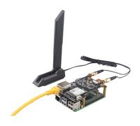 ZDE ZP596C PCIe to M.2 E Key WiFi7 Hat Magnetic Base Antenna 2.5G Ethernet | for Raspberry Pi 5, WiFi 7 6 6E 5, PCIe to 2.5GB 2.5GBE Ethernet Port HAT, Support Google TPU BE200 AX210 MT7922 AX200