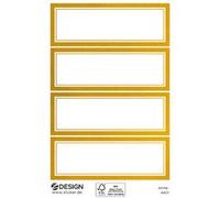 ZDesign HOME Étiquette, cadre doré, 70 x 21 mm