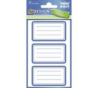 ZDesign SCHOOL Etiquettes livres 'bordures', bleu