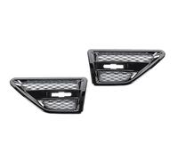 ZDETGU 1 Paire de Couvercles de Garniture d'aération Latérale pour LR2 2007-2014 - Remplacement de la Grille Galvanisée, Ajustement et Protection Améliorée, Conception ABS, Installation Facile