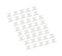 ZDETGU 20 Paires de Plaquettes Nasales en Silicone Souple de 1,8 Mm pour Lunettes et Accessoires de Lunettes de Soleil Blanc