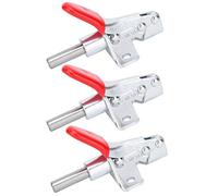 ZDETGU 3 Pièces Pince à Dégagement Rapide de Fixation à Bascule à 190 ° pour le Travail du Bois et l'outillage Pince Manuelle Résistante à la Rouille pour Tables, Planches de Scie et Stations de