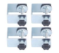 ZDETGU 4 Pièces Pinces de Montage Avant de Tiroir Clips de Fixation en Métal galvanisé pour une Installation Sécurisée de l'armoire et de la Façade de Tiroir Outil de Travail du Bois à Réglage