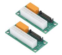ZDETGU Adaptateur d'alimentation Double Alimentation Sync Starter 24 Broches pour Une Gestion Stable de l'Alimentation du Double Système, Compatible avec Les Plates-Formes Minières, Les GPU et Les