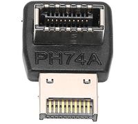 ZDETGU Adaptateur USB3.1 Type E à Angle Droit de 90 Degrés pour Le Transfert de Données Haute Vitesse de la Carte Mère, Connexion Stable, Gestion Améliorée des Câbles, Conception Compacte Plug and