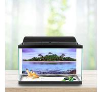 ZDETGU Affiche Adhésive de Plage en Forme de Cocotier, Effet 3D, pour Décoration de Poissons d'aquarium (91 * 50CM)