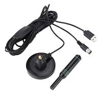 ZDETGU Antenne TV Numérique, Antenne HDTV Intérieure à Lumière Fine de 16,4 Pieds 4K 1080P avec Base Magnétique, pour la Maison et Les Voyages