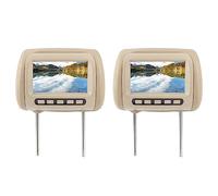 ZDETGU Appui-tête de Voiture Universel HD de 7 Pouces, Lecteur Vidéo LCD, Double écran, Télécommande sans Fil, Affichage MP5 pour Les Passagers Arrière, Matériau ABS, Paquet de 2