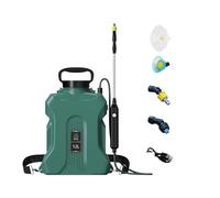 ZDETGU Arrosoir Automatique Mains Libres avec Pulvérisateur électrique Rechargeable de 12 L avec Buse et Tige Télescopique pour Outil de Jardin, de Pelouse et d', épaulé (Green)