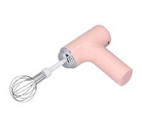 ZDETGU Batteur à Main électrique sans Fil Léger avec 3 Vitesses et Deux Fouets pour la Cuisson, la Crème et la Pâte, Fouet à Main Rechargeable pour une Utilisation en Cuisine (PINK)