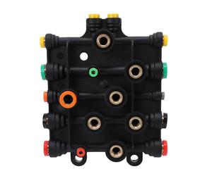 ZDETGU Bloc de Distribution de Collecteur D'air de Remplacement, Ensemble de Vanne de Distribution D'air, Système de Pression pour Camion, Multi-interface, Résistant à la Pression