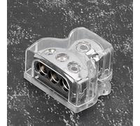 ZDETGU Bloc de Distribution de Puissance plaqué au Sol, pour Modification d'ampli Stéréo de Voiture, Conception à 3 Sorties