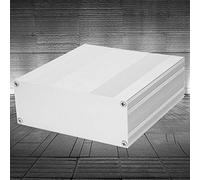 ZDETGU Boîtier de Projet en Aluminium Robuste moulé Sous Pression pour l'électronique | Boîtier blindé pour Dissipation Thermique des PCB et Anti-tonnerre | Coque de Type Fendue Argent Mat