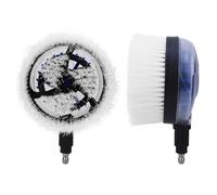 ZDETGU Brosse de Lavage Rotative avec Connexion Rapide pour Nettoyeur Haute Pression, Conception de Ventilateur à 360 Degrés pour Voitures, Bateaux et Surfaces Planes, Poils en PP pour Un Nettoyage