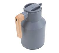 ZDETGU Café Thermique de 1000 Ml avec Isolation Sous Vide à Double Paroi, Bouteille de café de Grande capacité pour Boissons Chaudes et Froides, Poignée en Bois, Conception à Large Ouverture pour