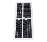 ZDETGU Capuchons de Touches de Clavier Russes, 132 Touches, OEM ABS, Finition Mate, pour 61 62 64 68 84 87 104 108, Claviers Mécaniques (Black)