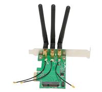 ZDETGU Carte Adaptateur Mini PCIE vers PCIE avec Trois Antennes pour Extension de Bureau