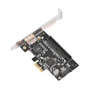 ZDETGU Carte Contrôleur PCI-E IDE, Adaptateur PCI Express vers II ESATA ATA133 avec Chipset JMB363 pour 2000 XP Vista Mac OS