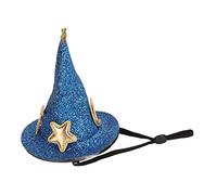 ZDETGU Chapeau de Hamster à Motif Lune et étoile, Costume pour Petits Animaux, Lapins, Cochons d'Inde et Autres Petits Animaux de Compagnie (BLUE)