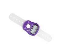 ZDETGU Compteur de Doigts, Compteur de Comptage Manuel LCD à 5 Chiffres avec Bouton Réinitialisable et Ceinture en Silicone Réglable, pour Prier, Marcher, Compter Le, Compter Le Comptage (Purple)