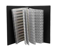 ZDETGU Condensateurs Série 0402, 80 Valeurs, Composants électroniques, Kits Assortis, Livre d'échantillons, Noir