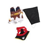 ZDETGU Costume de Pirate pour Animaux de Compagnie, Déguisement d'halloween Amusant pour Chats et Chiens, Vêtements élégants et Confortables sur Le Thème des Pirates pour Les Fêtes et Les Jeux. (S)