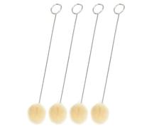 ZDETGU Daubers en Laine de qualité Supérieure, 100 Pièces, pour la Teinture et l'artisanat du Cuir, avec Poignée en Métal et Texture Douce