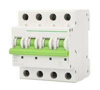 ZDETGU Disjoncteur Miniature de Type TOMC7 63 4P C avec Interrupteur de Fuite 6KA pour l'électricité Industrielle et Résidentielle (25A)