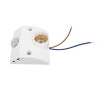 ZDETGU Douille de Lumière à Détecteur de Mouvement E27, Support de Lampe Marche/arrêt Automatique pour Garage, Couloir et Zones de Stockage, Détection PIR à économie d'énergie, Base d'ampoule E27