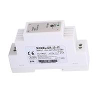ZDETGU DR 15 12 Alimentation 12 V à Montage sur Rail DIN - Module de Commutation à Sortie Unique 15 W pour Armoires de Commande et équipements Industriels - Conception Compacte Régulée PWM -