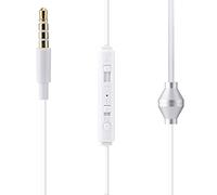 ZDETGU Écouteur Unique Transparent avec Micro et Casque à Tube Léger pour la Conduite, Les Entraînements et Les Appels Clairs, Conception Filaire Intra-auriculaire (White)