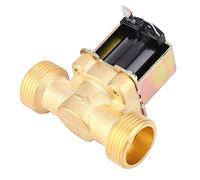 ZDETGU Électrovanne électrique en Laiton Normalement Fermée G3/4 Pouces, Filetage Mâle pour Utilisation DC 12V DC 24V AC 220V (#02)