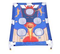 ZDETGU Ensemble de Jeu Cornhole avec Anneaux de Lancer et Sacs de Sable - Jeu de Lancer Intérieur et Extérieur pour Enfants et Adultes - Lancement de Sacs de Haricots Portables pour Jardin, Pelouse,