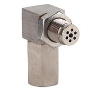 ZDETGU Entretoise de Capteur D'oxygène de Voiture à 90 °, Convertisseur CEL, Voyant de Contrôle Moteur Fixe M18X1,5 Universel avec Catalyseur intégré, Installation Facile pour