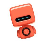 ZDETGU Haut-Parleur Robot Intelligent avec Appel Photo et Son de Basses Riches dans Un Design Compact et Portable (Orange)