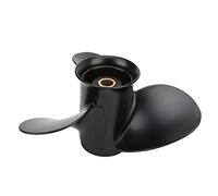 ZDETGU Hélice de Moteur de Bateau 3 Pales 14 Cannelures à Rotation Droite en Alliage d'aluminium pour Moteurs Hors-Bord 9,9 20 CV Compatible avec CT/Modèle, 2005 Plus Récent 15/20 4 Temps 2007 Plus