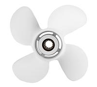 ZDETGU Hélice Hors-Bord Marine pour Moteur avec 4 Pales et Conception 10 3/8x13 Pouces