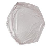 ZDETGU Housse de Bac à Sable Hexagonale 140 X 110 X 20 Cm, Taffetas de Polyester Enduit d'argent 190T, Pare-Soleil Résistant aux Intempéries pour Bac à Sable, Jardin et Piscine pour Enfants, Facile