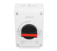 ZDETGU Interrupteur de Déconnexion Solaire PV 4P 32A 1500V DC, Isolateur IP66 pour Camping-Car, Systèmes Solaires Hors Réseau Marin, Sectionneur d'alimentation Photovoltaïque