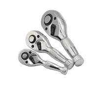 ZDETGU Jeu de Cliquets à Entraînement 1/2 3/8 1/4 Pouces Clé Réversible à 72 Dents avec Tête Compacte à Dégagement Rapide pour Espaces Restreints Clé à Douille en Acier Professionnelle