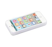 ZDETGU Jouet de Téléphone pour Enfants en Forme de Simulation avec Lumières LED et Musique, Jouet Mobile éducatif pour Les Tout-Petits, Portable en Plastique Sûr pour Téléphone Portable, Noir (White)