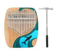 ZDETGU Kalimba Thumb Piano Baleine Instrument de Musique à 17 Touches pour un Apprentissage Facile et un Son Unique Grands Amateurs de Musique pour les Débutants et les Enfants