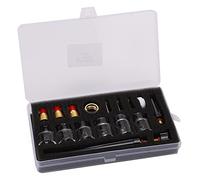 ZDETGU Kit d'accessoires de Soudage Ensemble de Buses en Laiton et en Verre pour Consommables de Soudage à l'argon WP9/20 Pièces de Rechange pour les Performances de Kit de Coupelle de Buse