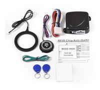 ZDETGU Kit d'allumage par Poussée Système d'alarme de Voiture sans clé avec Démarrage/arrêt du Moteur, Verrouillage Automatique de sécurité et compatibilité avec Les Véhicules 12 V Démarreur à