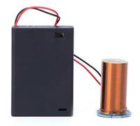ZDETGU Kit de Mini Bobines - Projet de Bricolage électronique alimenté par Batterie pour des Expériences Sûres et Un Apprentissage STEM | PCB pré-assemblé avec Cadre en PVC | Pas de Transmission