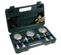 ZDETGU Kit de Test de Pression Hydraulique pour Pelle - Outil de Diagnostic Robuste avec Jauge et Raccords pour Machines de Construction, Tests du Système Hydraulique, Entretien des équipements et