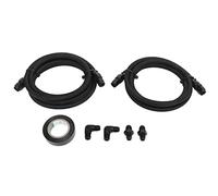 ZDETGU Kit de Tuyaux de Refroidissement pour Conduites de Refroidissement de Transmission - Surface Anodisée Noire, Pression d'éclatement de 10 000 Psi, Compatible avec les Numéros OE 700R4, TH350,