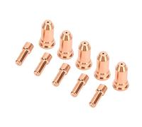 ZDETGU Kit d'électrodes de Buse de Coupe PT100, 10 Pièces, Consommables en Cuivre pour la Coupe, les électrodes et les Buses, Compatibles avec la Torche de la Série PT100, l'atelier et